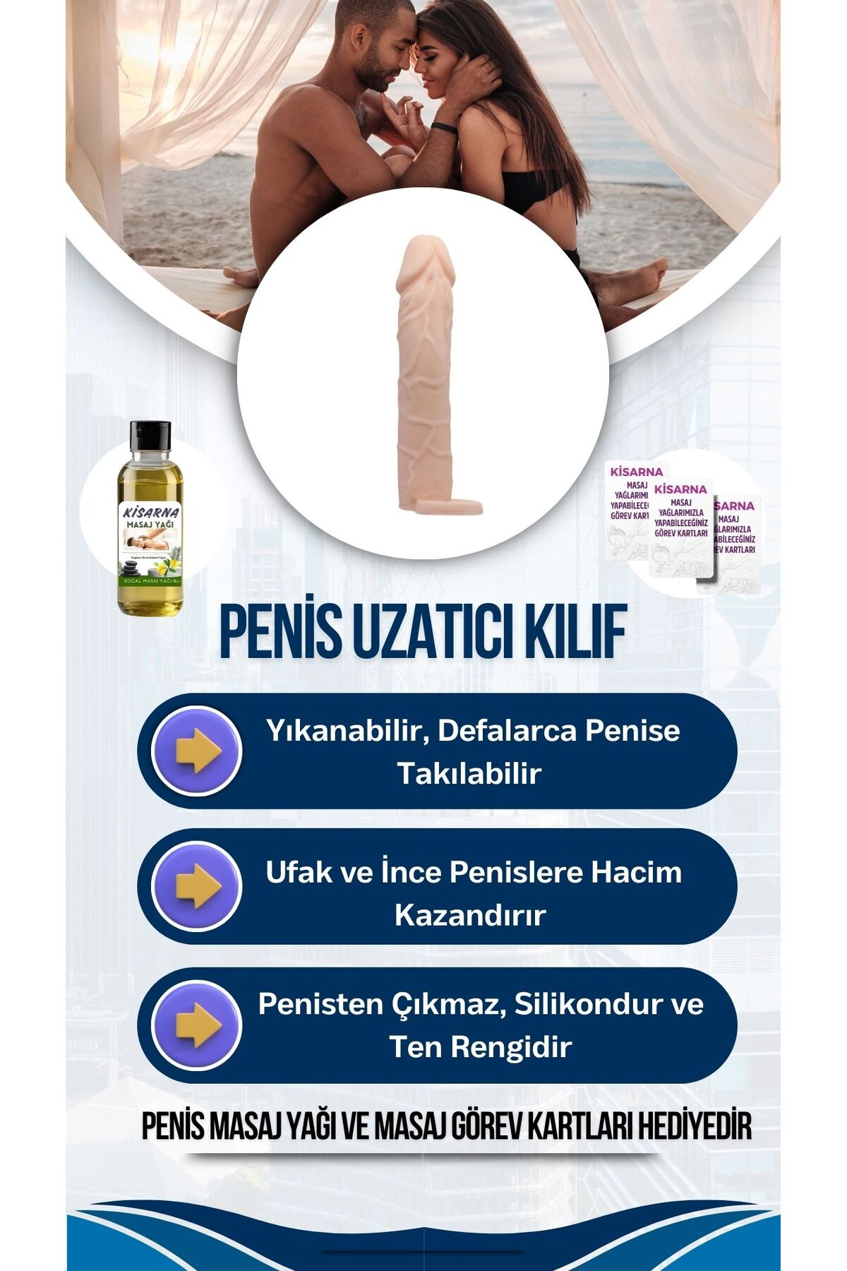 Uzatmalı Prezervatif Çeşitleri Kayganlaştırıcı Yağ Ve Görev Kartlı Set 7