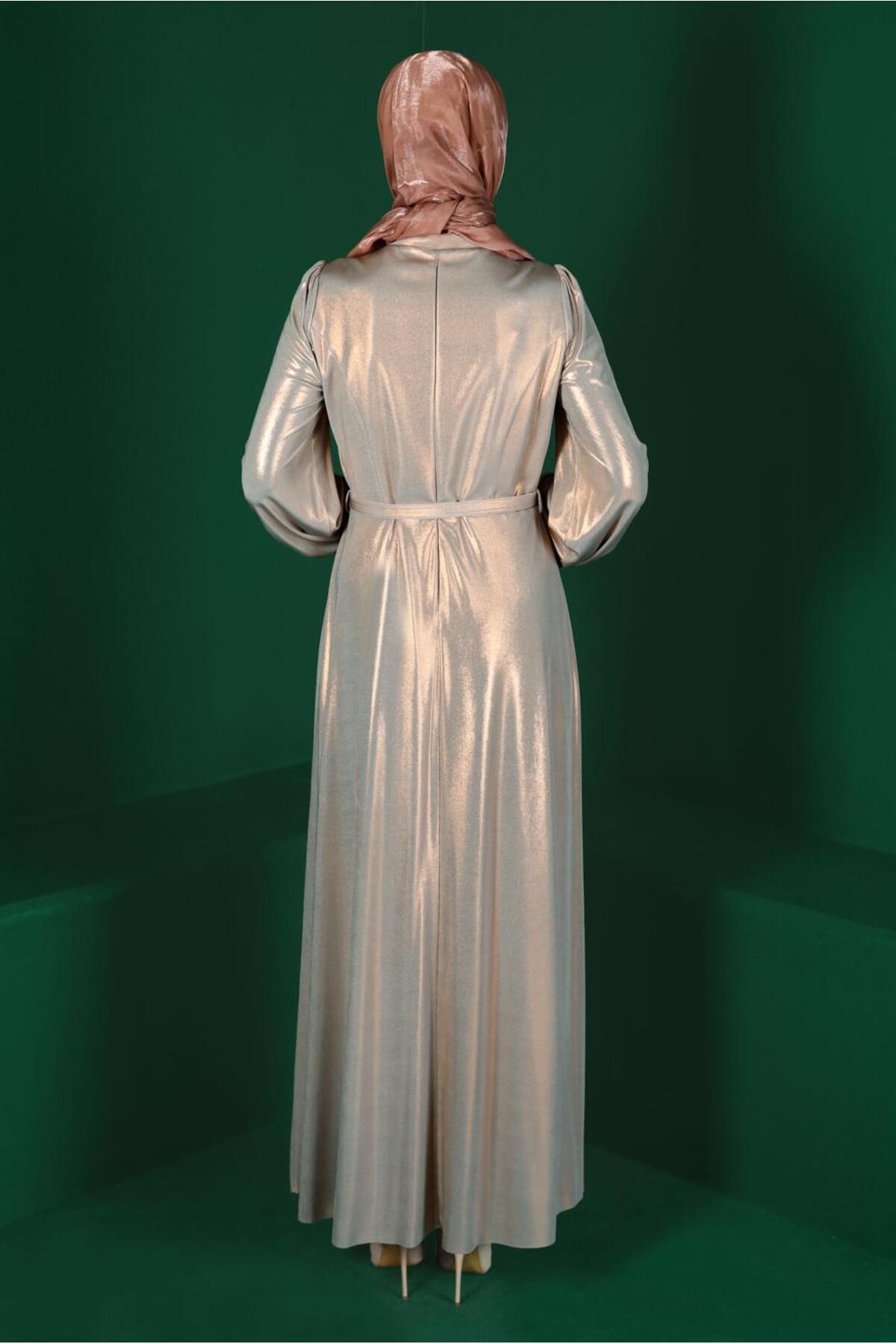 مانتو ابایا زنانه آلوینا | 22YABL0050247 Alvina - Image 3