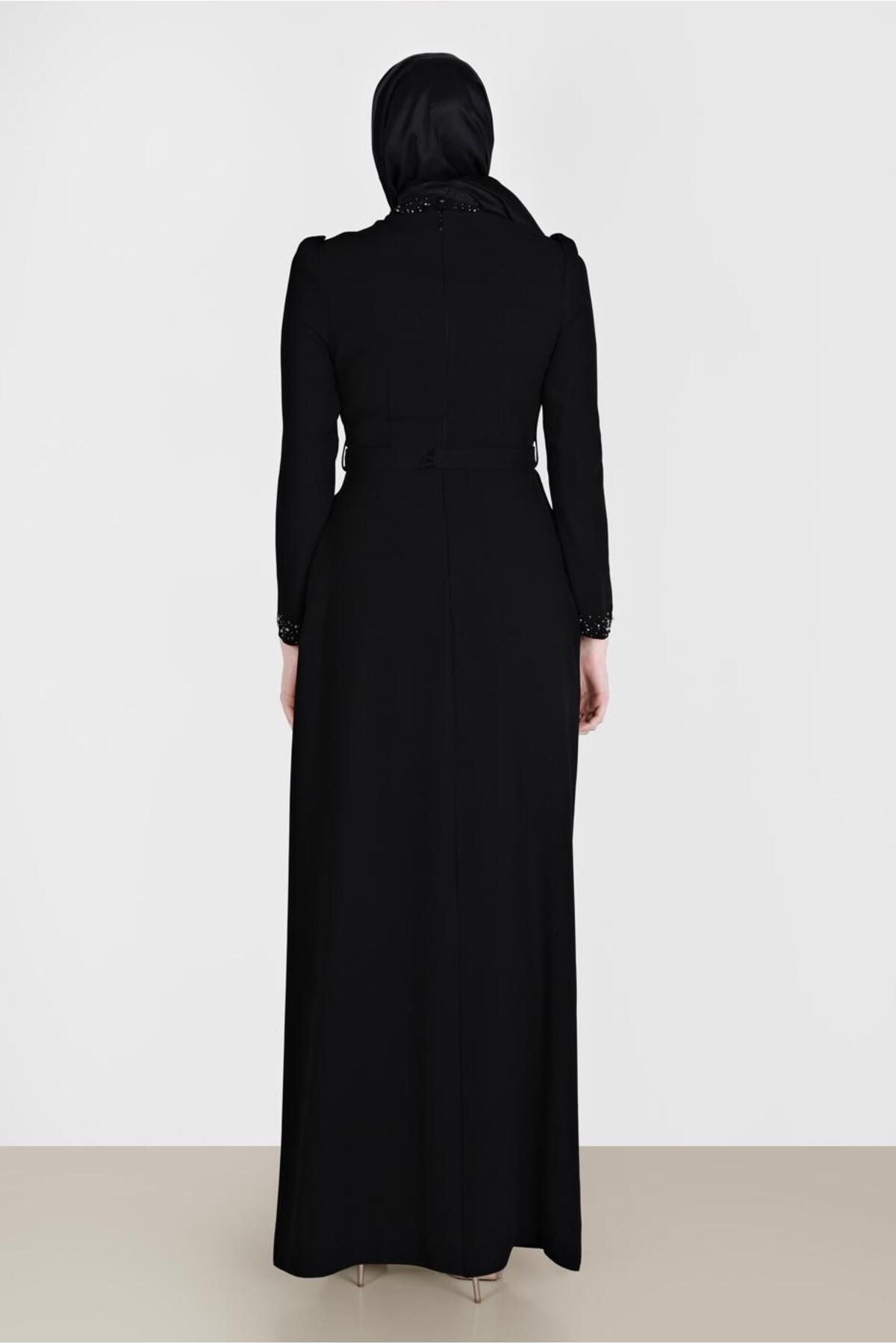 مانتو ابایا زنانه آلوینا | 22YABL0050206 Alvina - Image 3