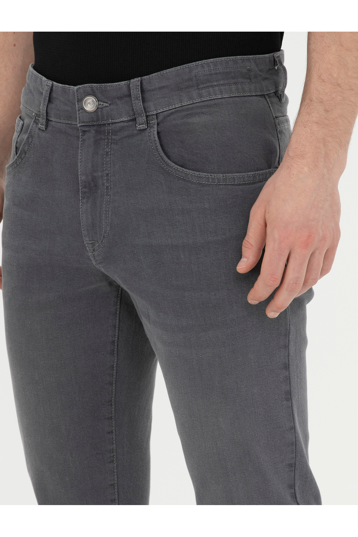 شلوار جین پیر کاردین مردانه پنبه - الاستین خاکستری لایسنس دار- تحت لیسانس راسته Slim Fit/اسلیم فیت فاق نرمال   Slim/اسلیم فیت کژوال/روزمره | Pierre Cardin G021GL080.000.1891569 TR - تصویر 6