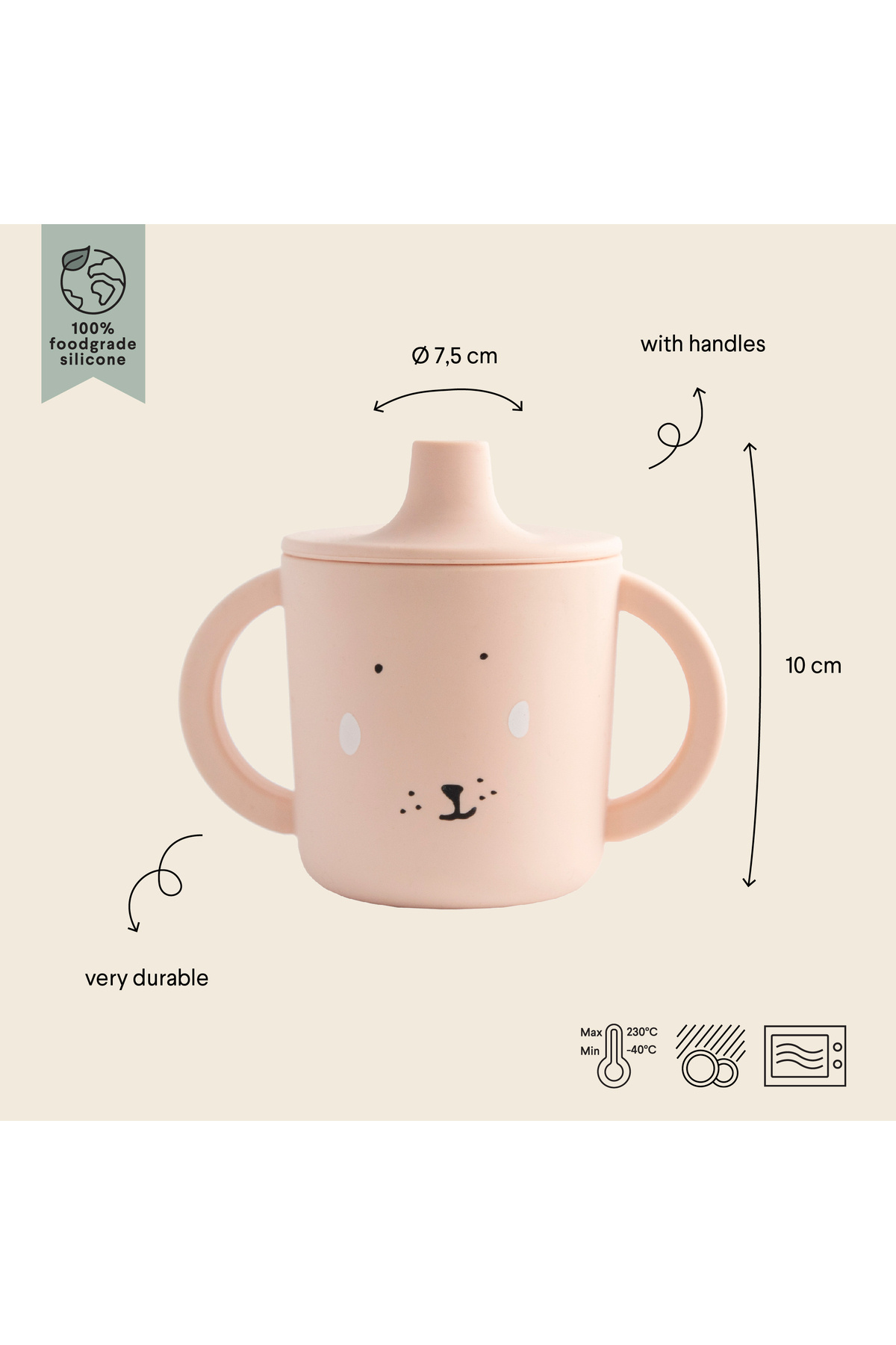 Trixie SILICONE SIPPY CUP MRS. RABBIT - SİLİKON BEBEK SULUĞU fotoğrafı 2 (önizleme)
