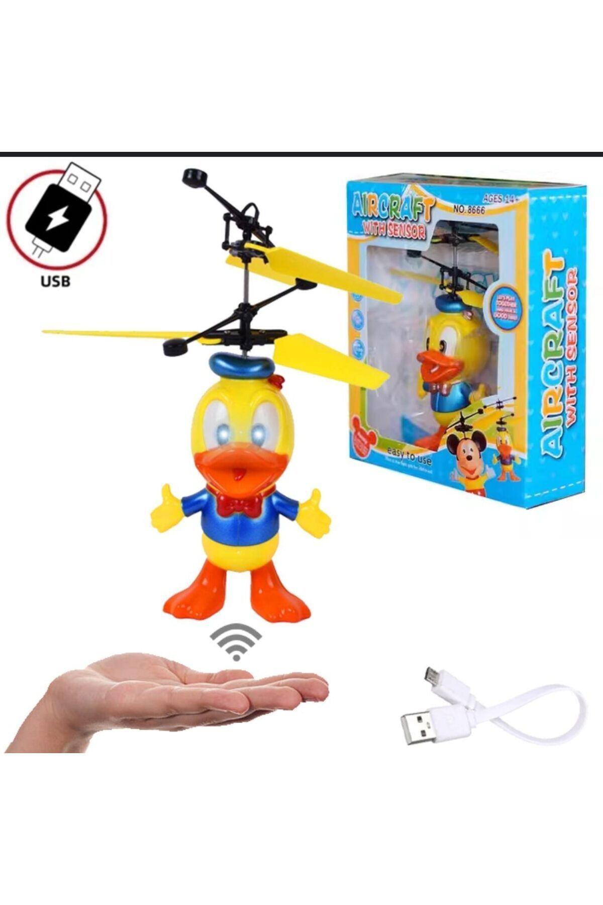 Happy Toys-Disney Daffy Duck Lighted Motion Sensor Toy Drone Duck 1