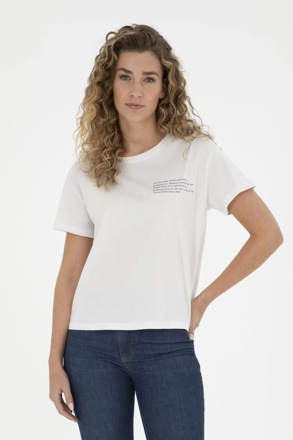 U.S. Polo Assn.-US Polo Assn.Women's Crew Neck T-Shirt - GAYLE DMLS 2
