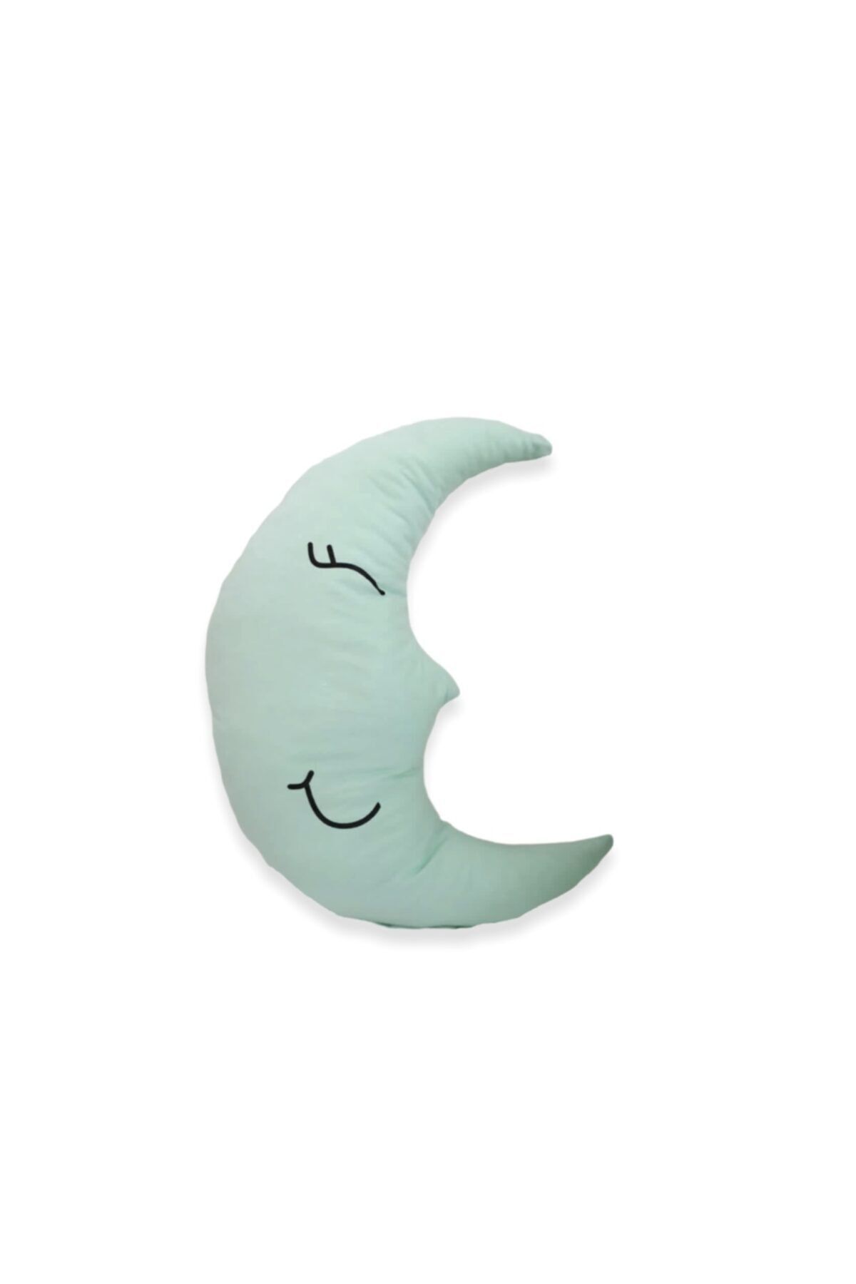 Mint Green Moon Model Pillow