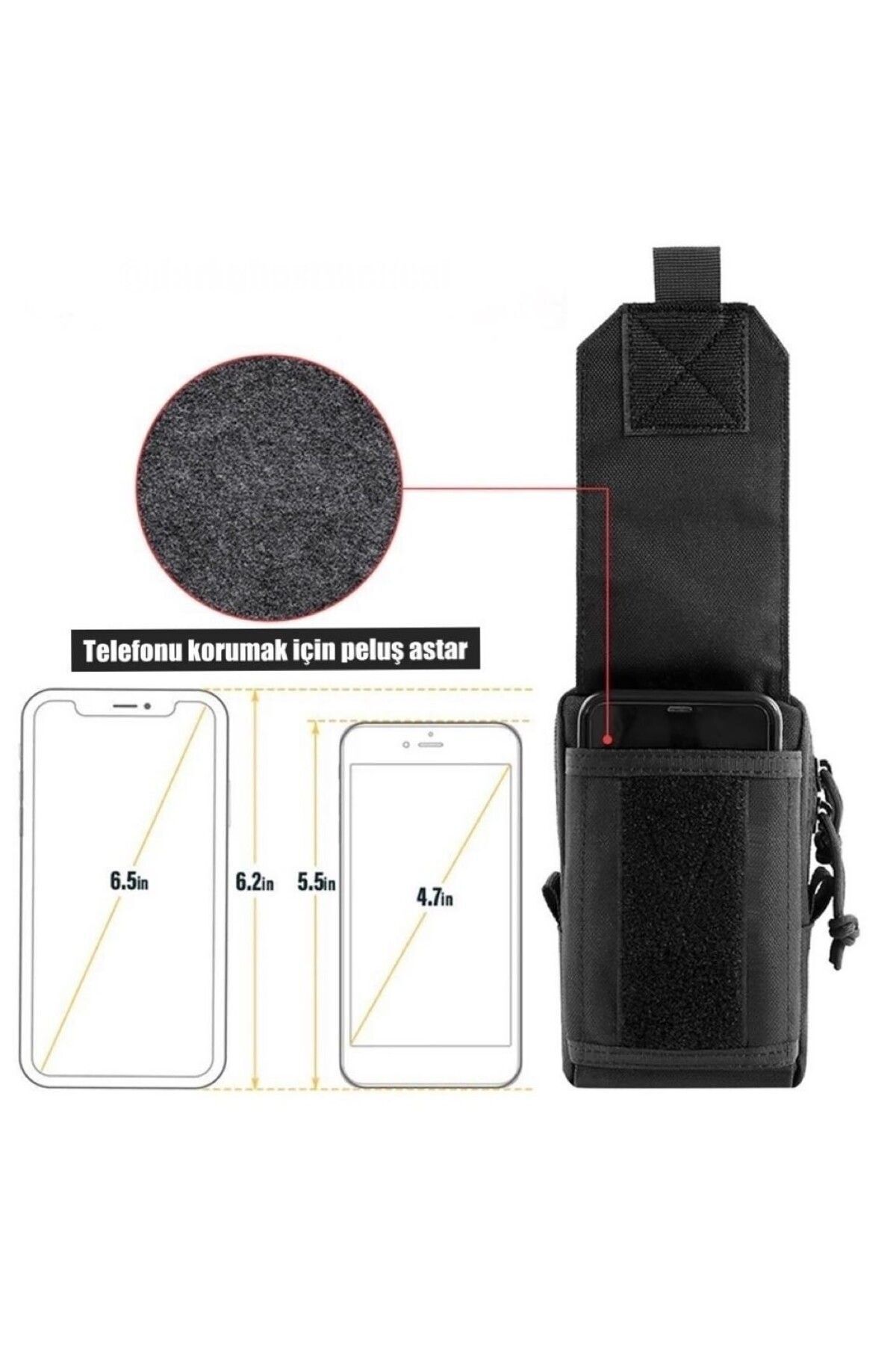 5.11 Tactical  SİYAH Molle EDC Su Geçirmez Taktik Outdoor Askeri Bel Çantası - Görsel 6