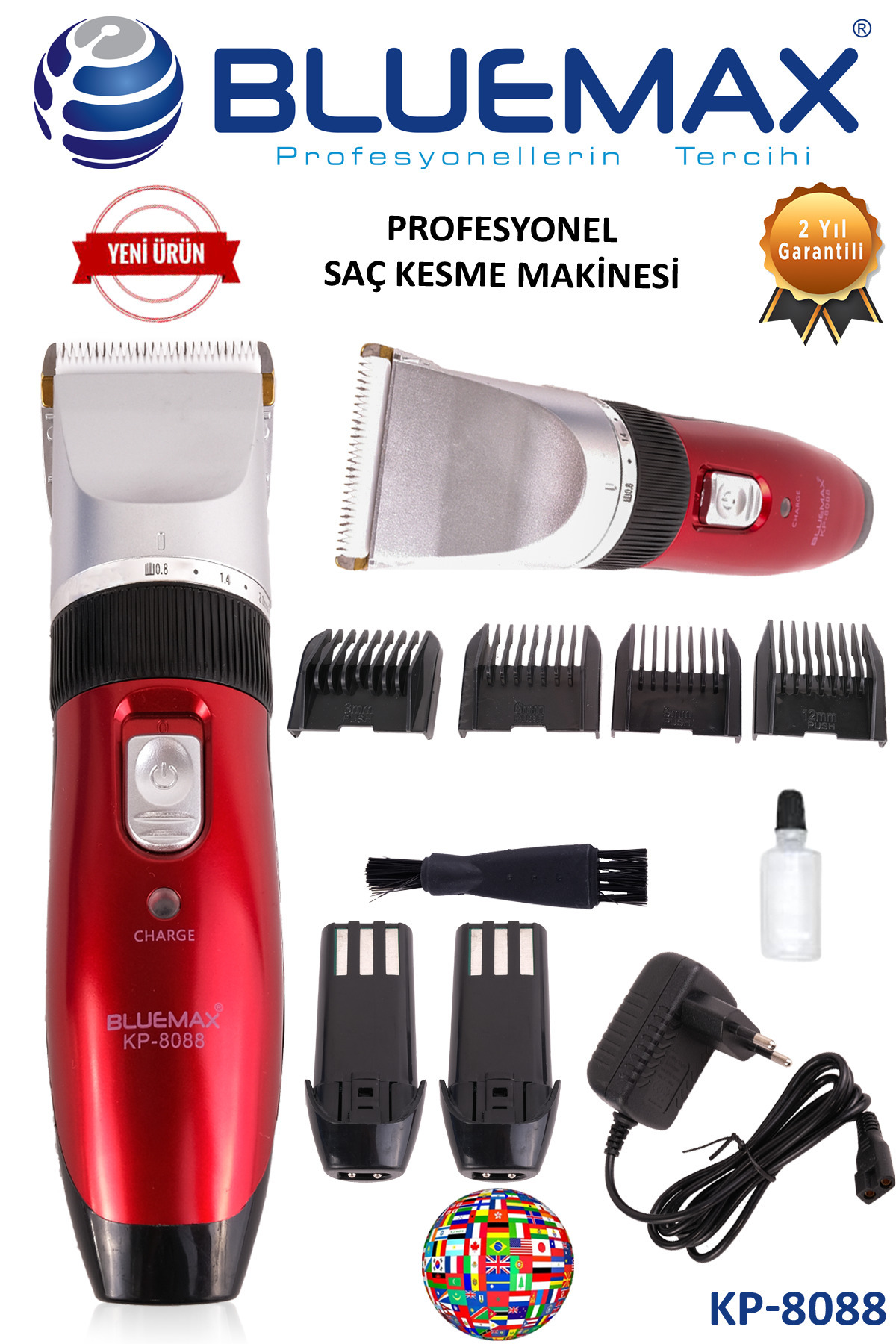 keimax555様ご購入商品 Bluemax Şarjlı Profesyonel Saç Kesme Makinesi - Fiyatı, Yorumları