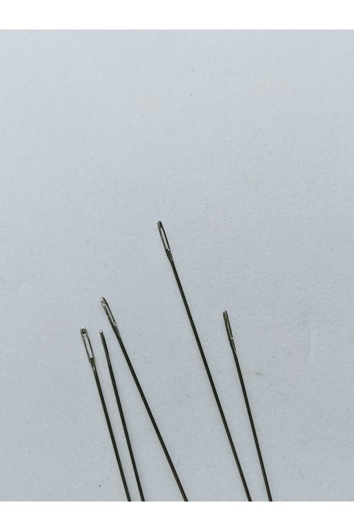 5 cm 5 Adet Kum Boncuk Iğnesi Miyuki Peyote , Tuğla Tekniği Ve Tezgah Için Esnek Yumuşak