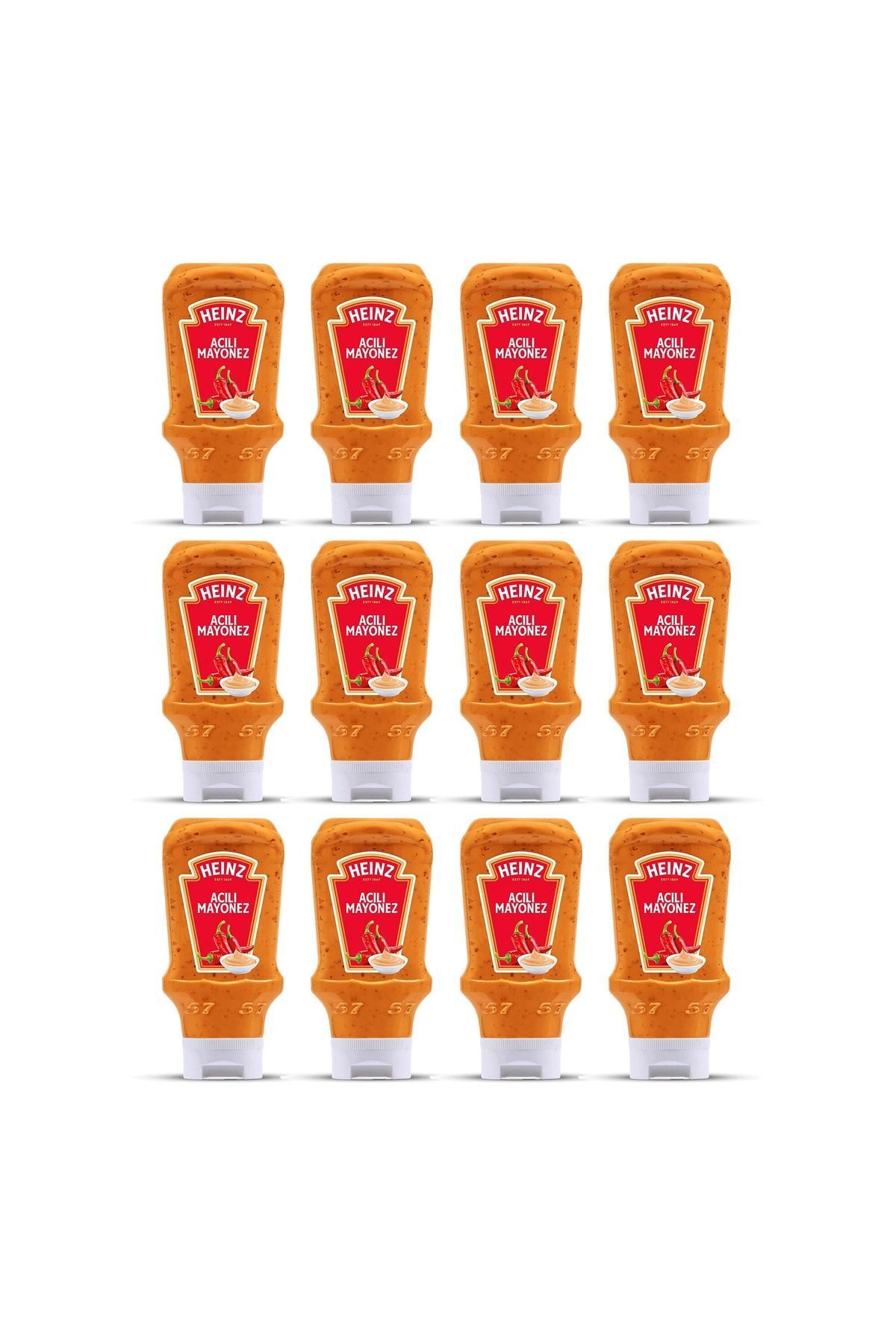 Heinz Acılı Mayonez 405 Gr X 12 Adet