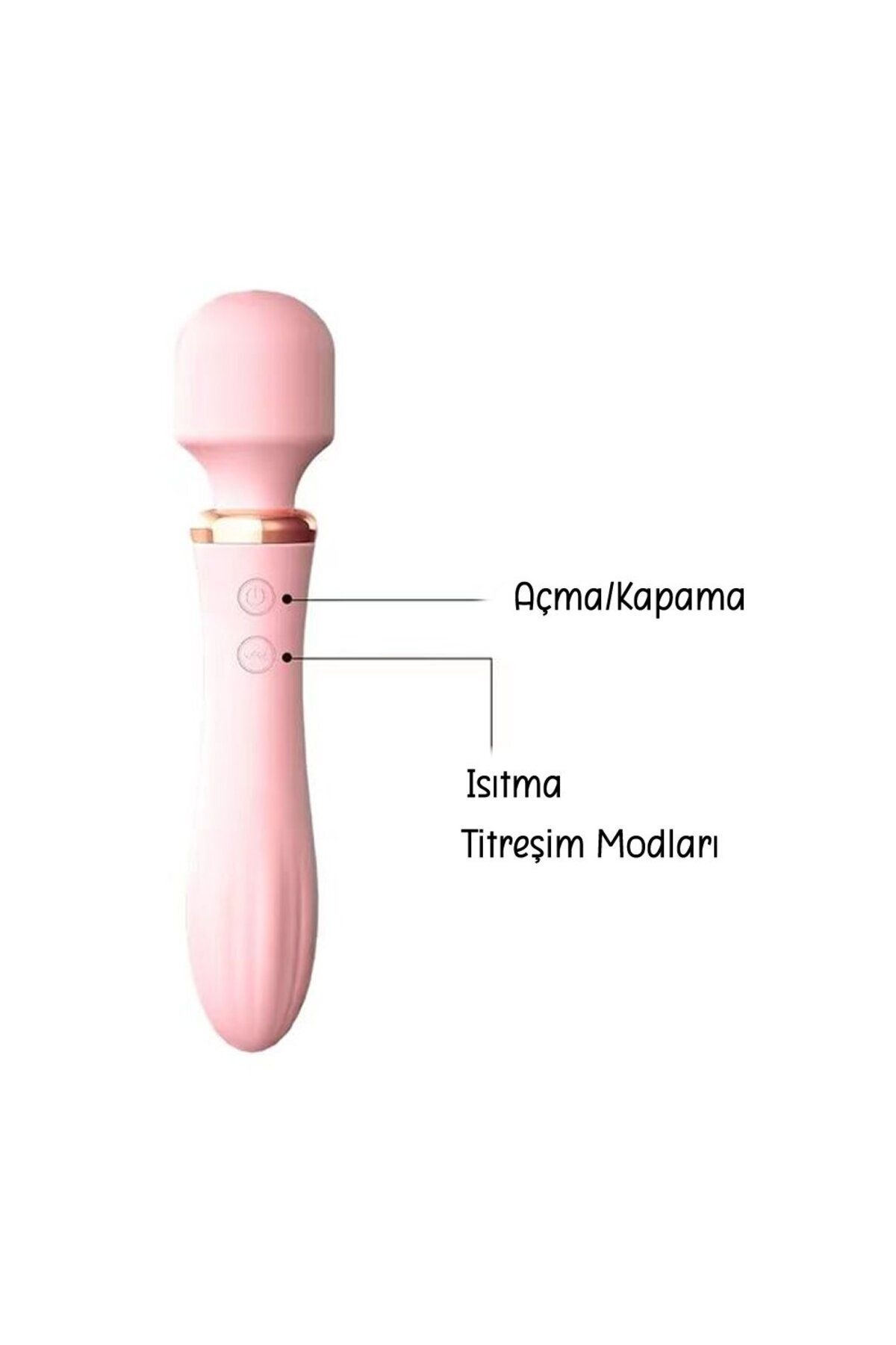 Dual Fonksiyon - Tutma Yeri ve Topuz Dildo ve Vibratör - Isıtma ve Güçlü Titreşim 6
