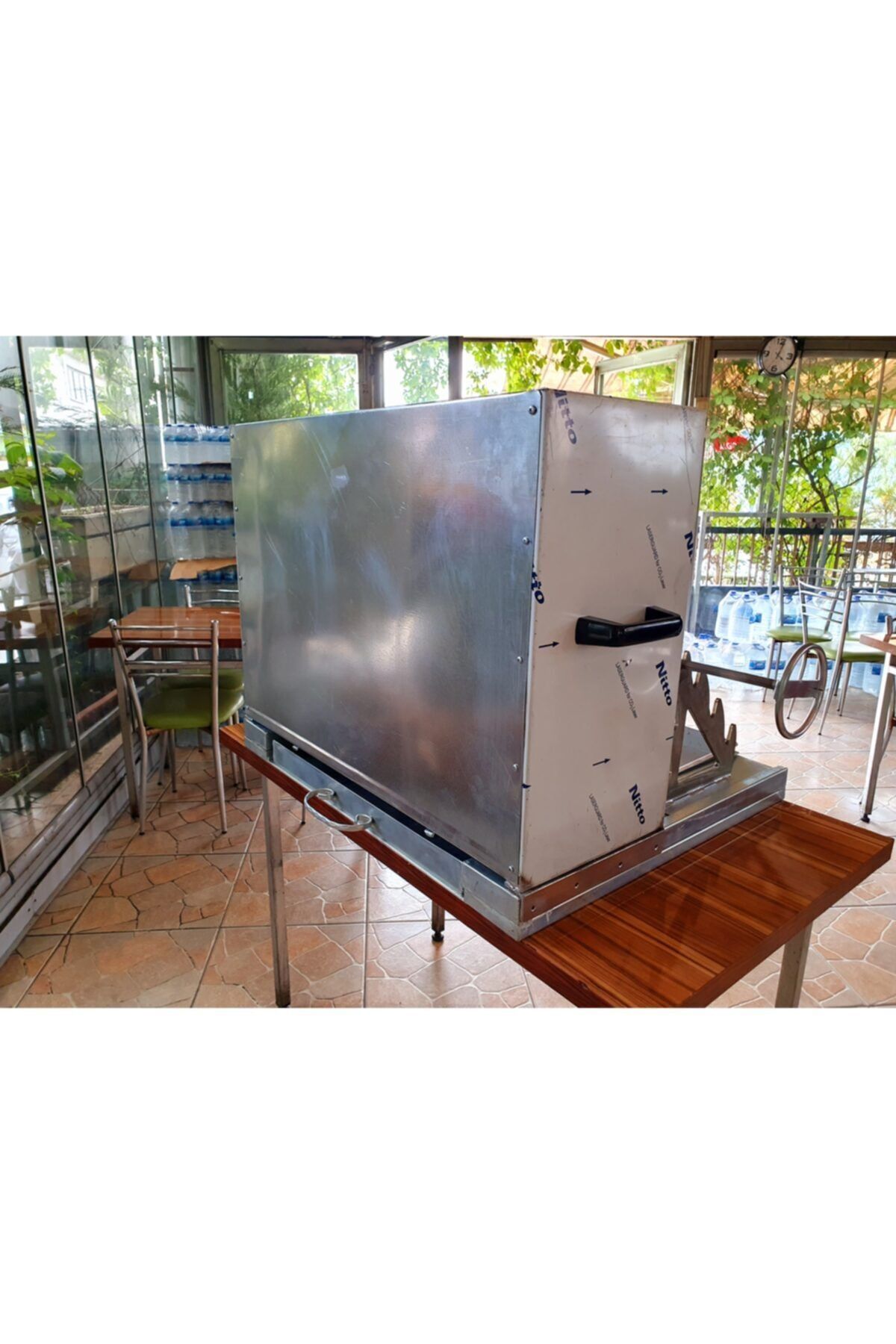 Seyyar Portatif Erzurum Cağ Kebap Ocağı 80 Cm Paslanmaz 5