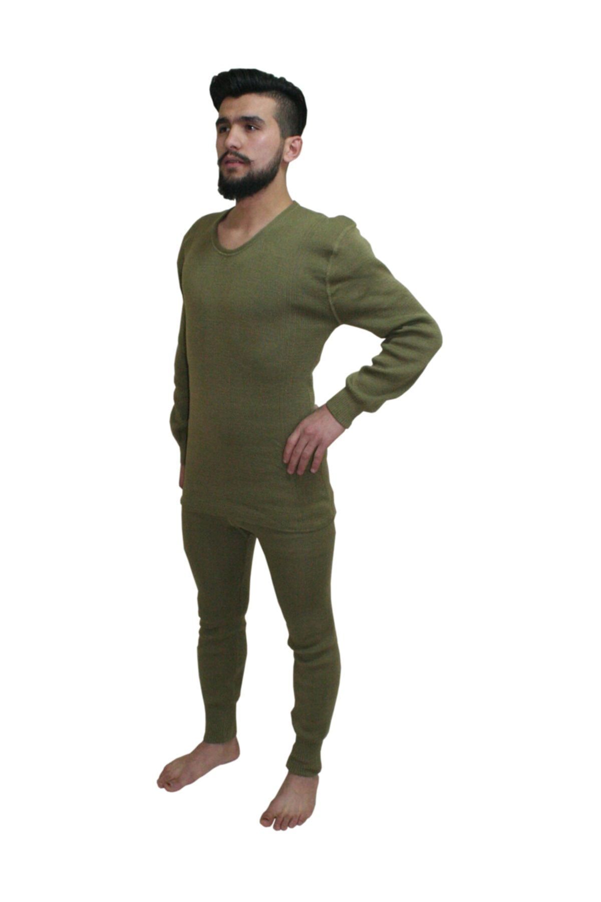 Soldier Long Sleeve Suit Knitting Underwear Winter Underwear Nano