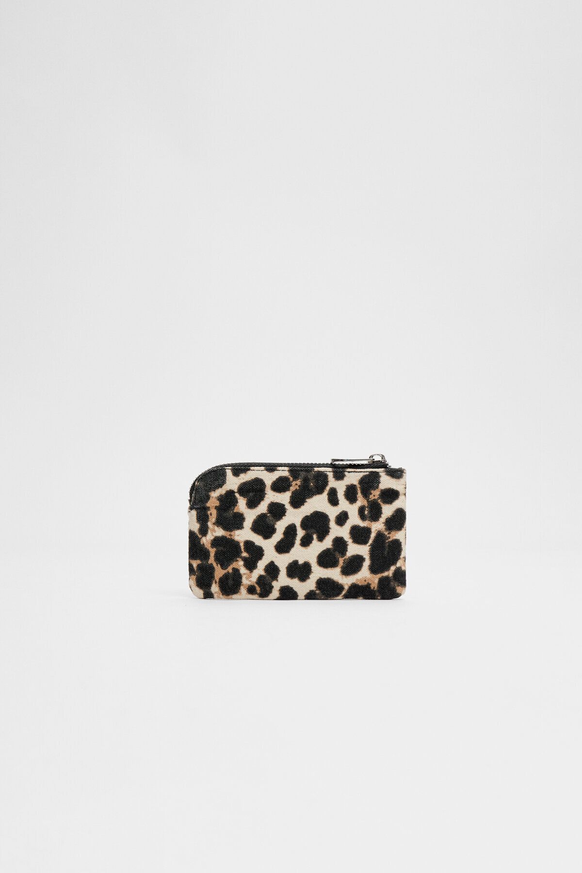 Stradivarius-Zippered Leopard Print Wallet 2