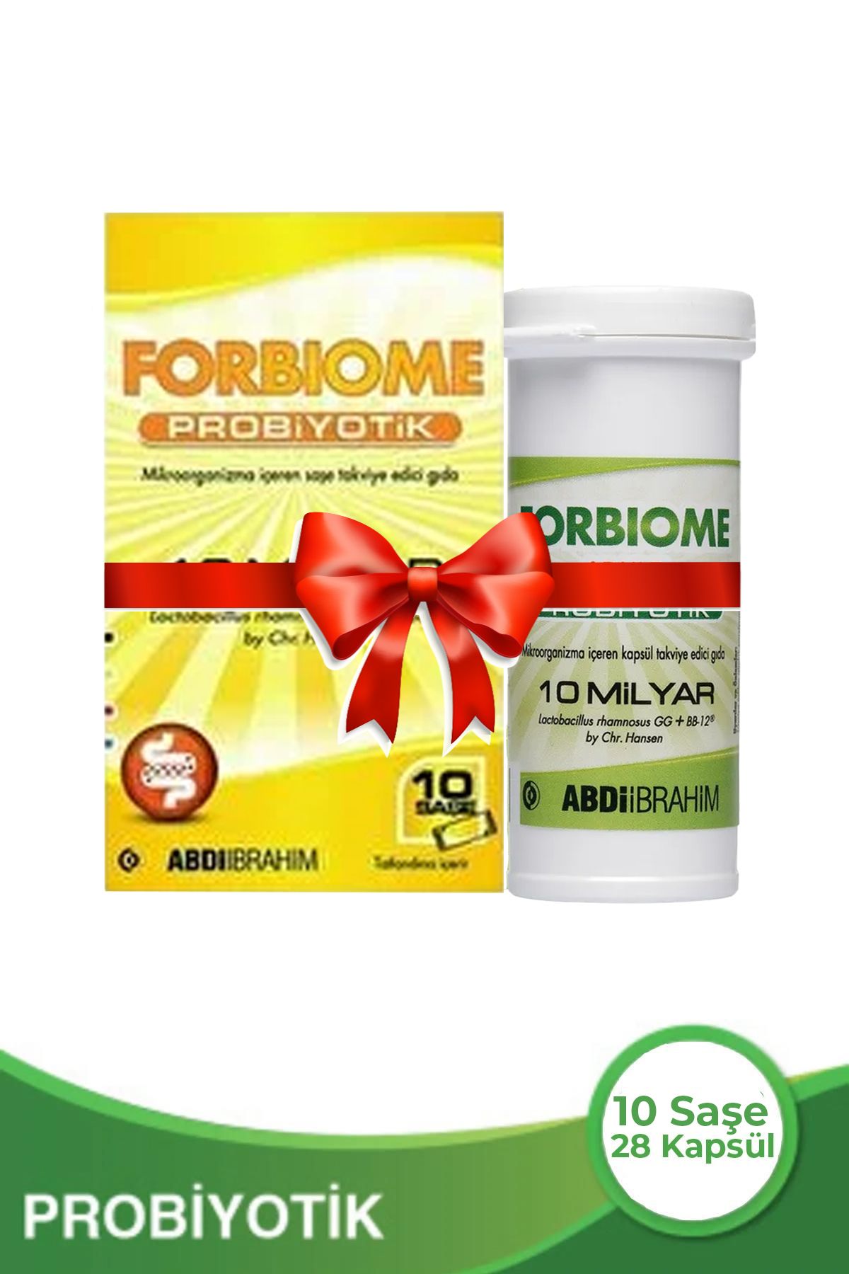 Пробиотик Forbiome, 10 пакетиков, Пробиотик Forbiome для взрослых, 28 капсул, подарок PARKFARMA880446