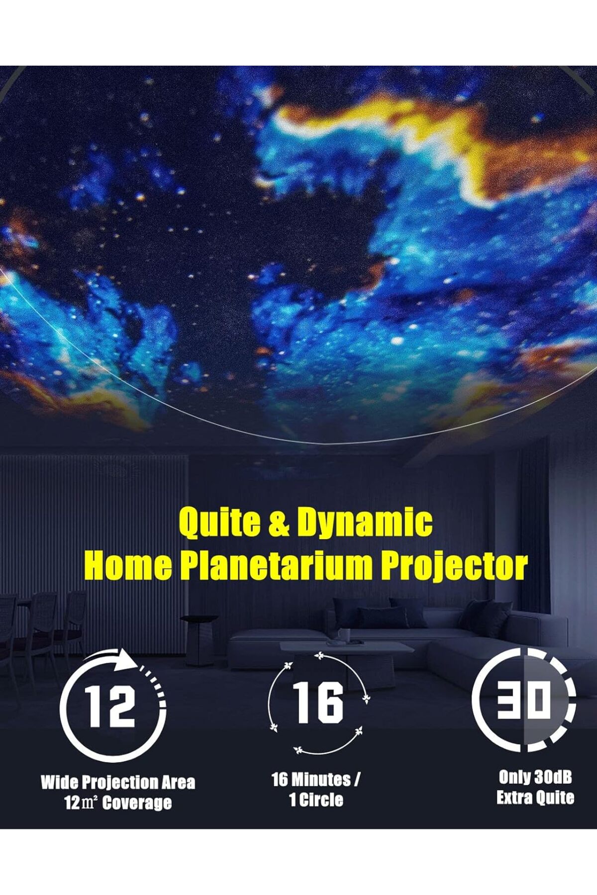 Genel Markalar Gezegen Gece Tavan Projektörü Ile 12 Film Diskleri, Hd Zoom Projeksiyon(PRO MODELİ BÜYYÜKTÜR) fotoğrafı 5 (önizleme)