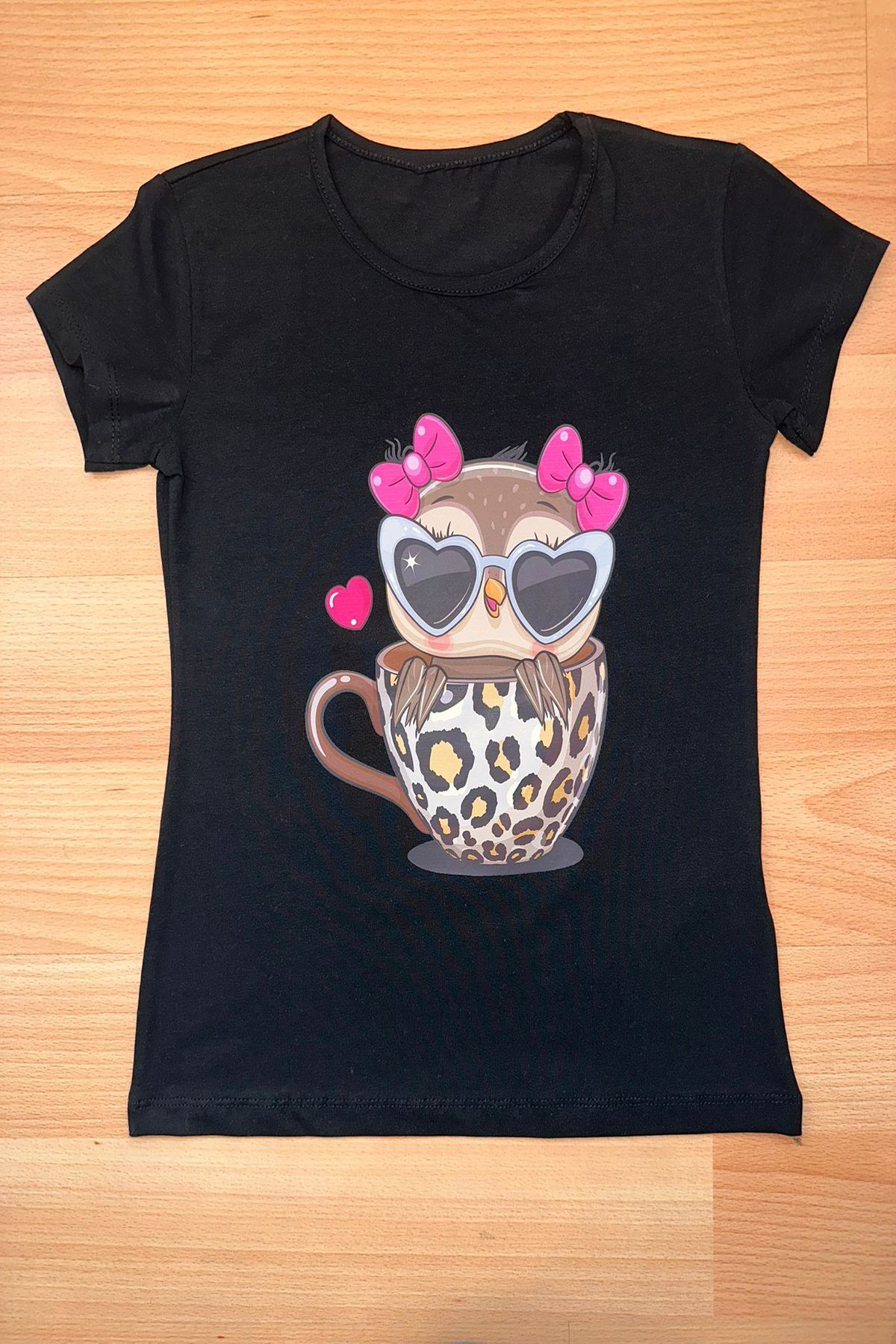 ÖYKÜ KİDS-Tricou elegant cu imagine Owl 1