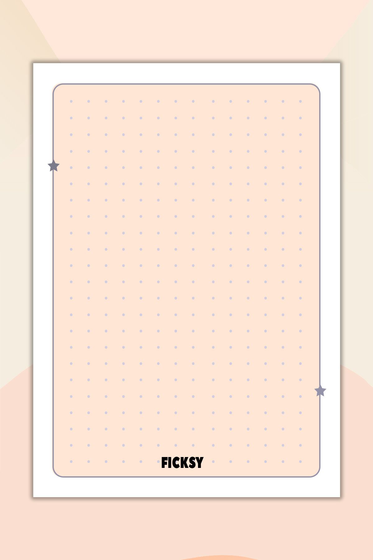 Ficksy-Beige Work Notepad - 50 Pieces A6 Size - Paper Notepad 1