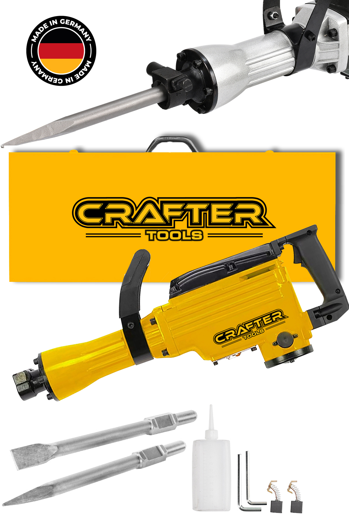 CRAFTERTOOLS Germany Professional Büyük Tip Kırıcı Delici Hilti 16 Kg Hilti 3 Metre Kablolu 65mm