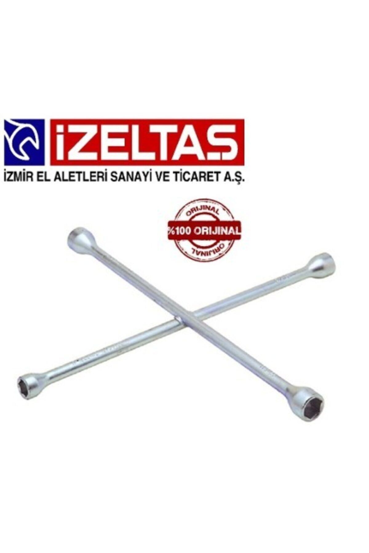 İzeltaş Istavroz Dörtlü Bijon Anahtarı 17-19-21-22