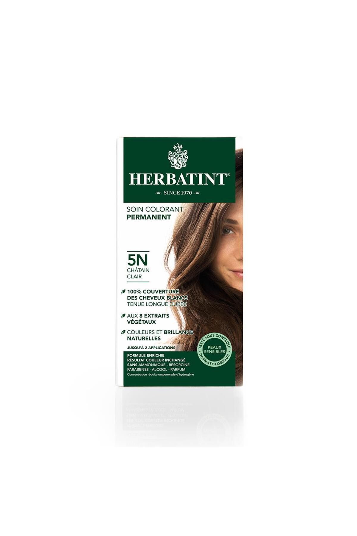 رنگ موی شاه بلوطی لایت 5n Light Chestnut 150 میلی لیتر Herbatint