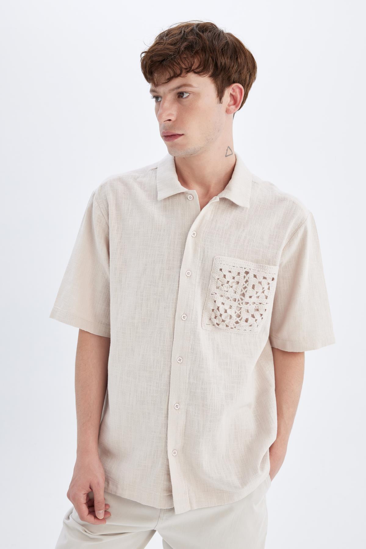 پیراهن مردانه دفاکتو | C7556AX24SM Defacto - Image 7