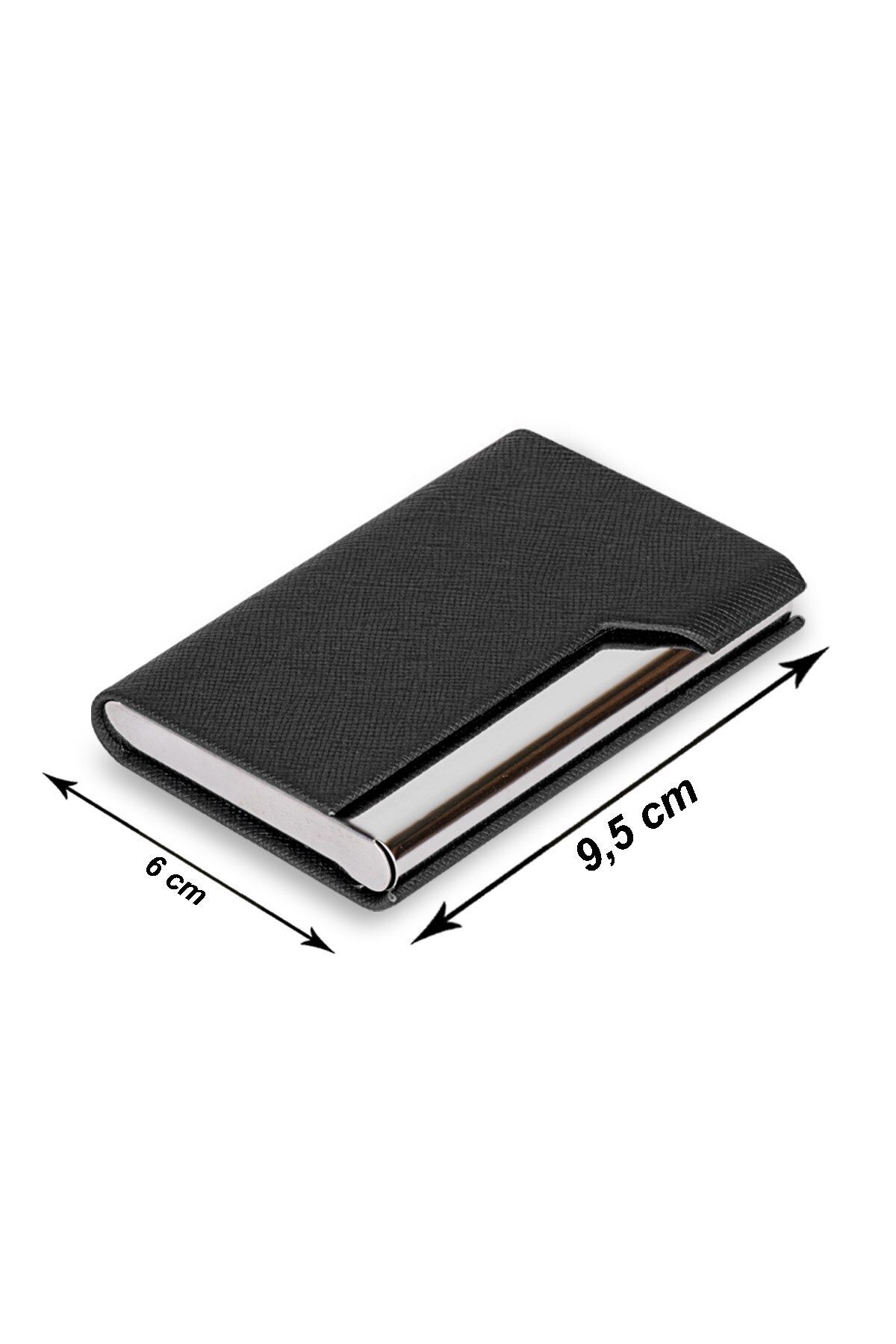 SEDEF SİLVER  Şıklığı ve Dayanıklılığı Buluşturan Suni Deri Cüzdan Metal Kartlık ve Kartvizitlik - Görsel 4