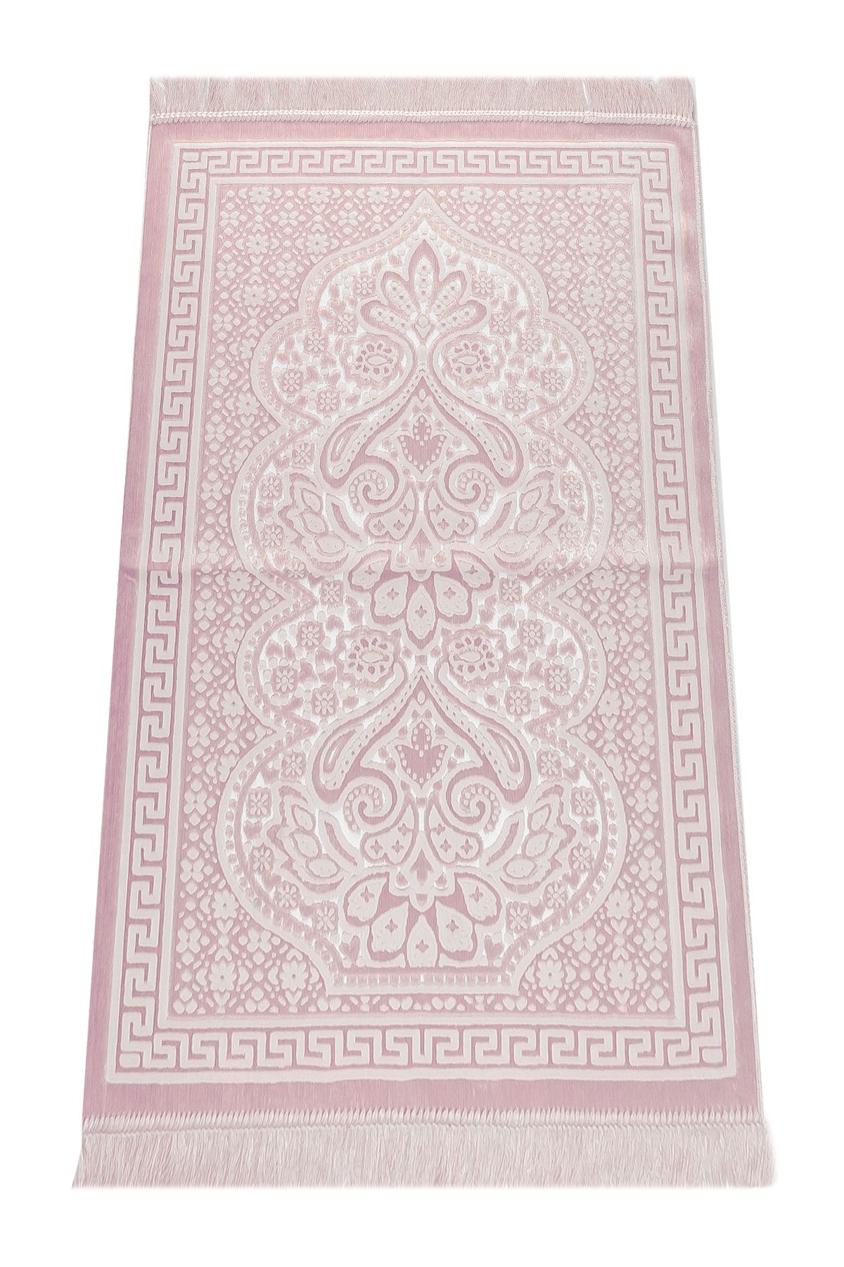 ihvanonline Velvet Prayer Rug Inci Velvet Pearl - Розовый бархатный молитвенный коврик