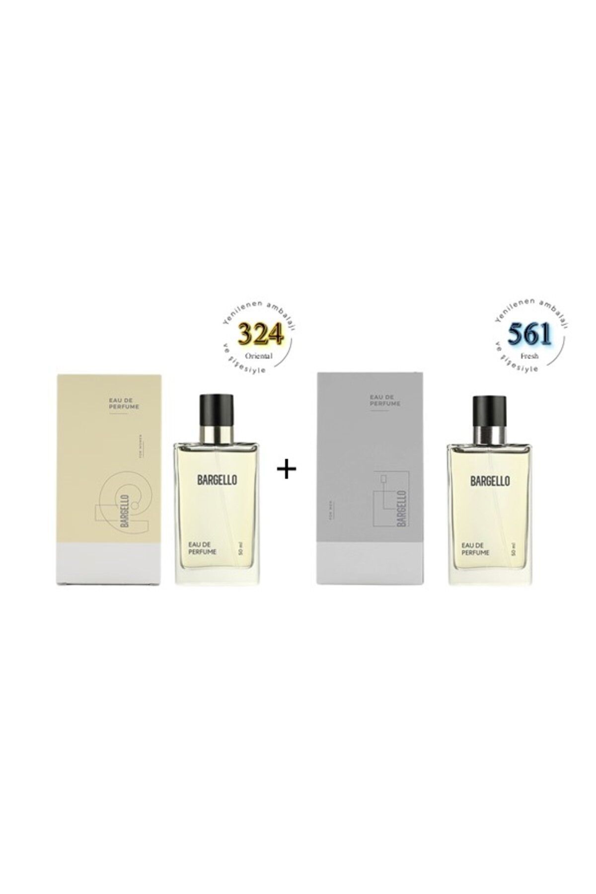 324 + 561 عطر زنانه/مردانه Edp 50 میلی لیتر شرقی/تازه Bargello