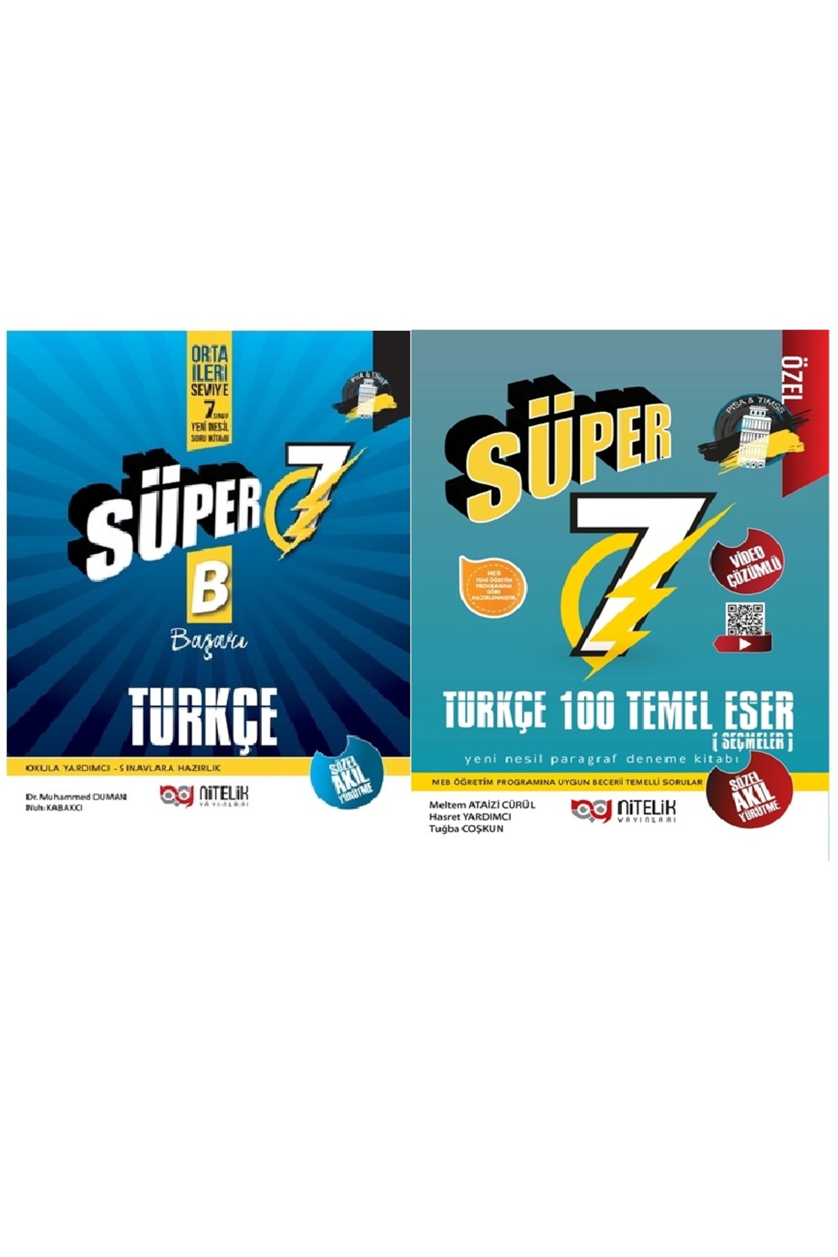 Nitelik Yayınları 7.SINIF SÜPER TÜRKÇE (B) & SÜPER 100 TEMEL ESER
