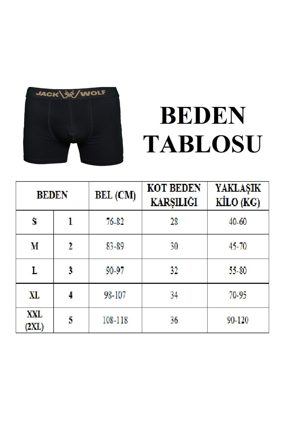 jack wolf 3 lü VIP Premium pamuklu likralı erkek boxer görsel 6
