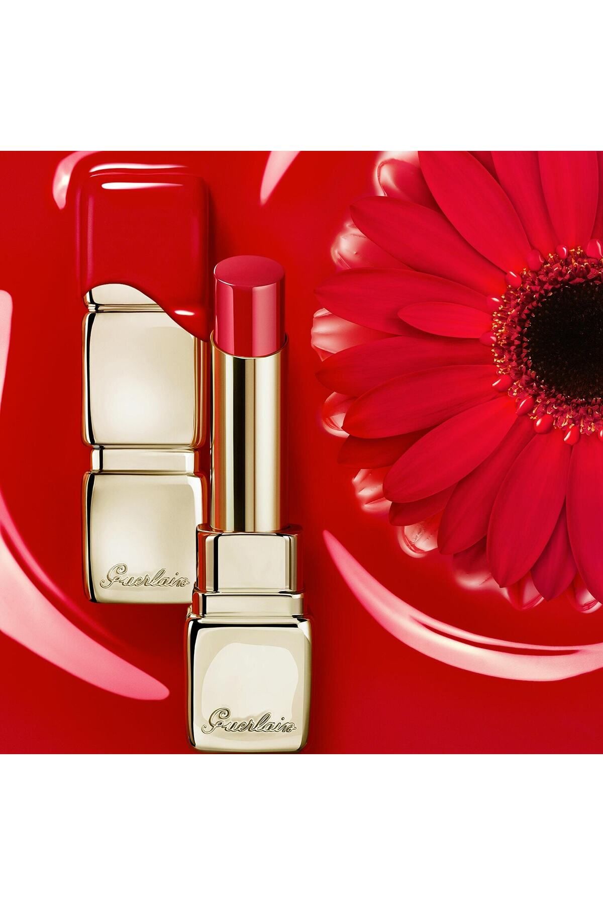 KissKiss Shine Bloom - رژ لب روشن و مرطوب کننده Guerlain