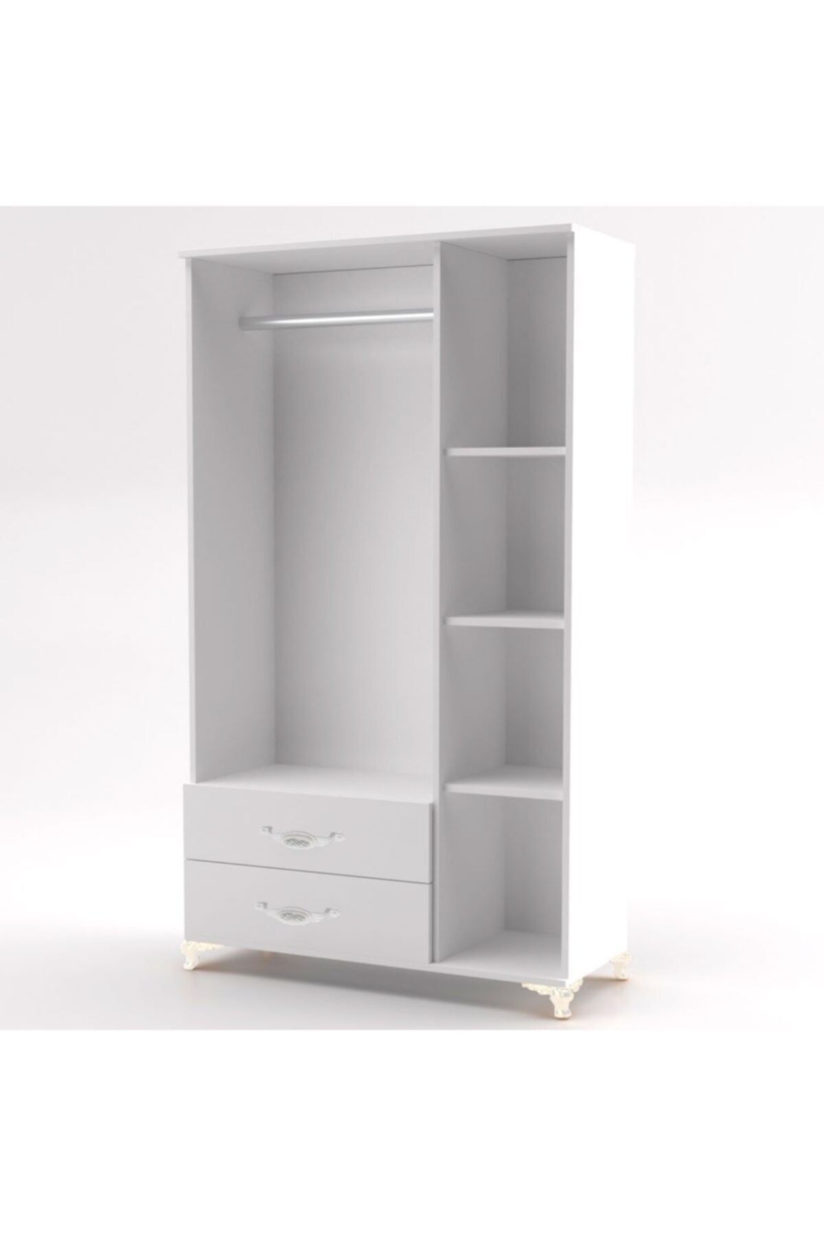 Bygolden 3 Kapılı 2 Çekmeceli Gardırop fotoğrafı 2 (önizleme)