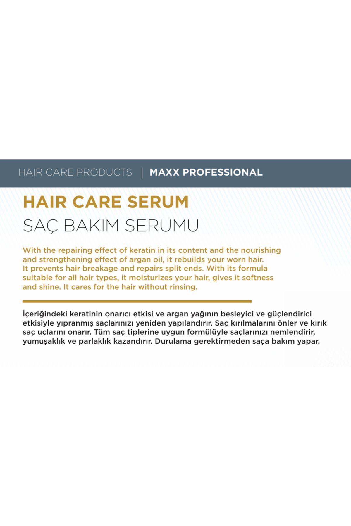 BEAUTY EXPERT Keratin & Argan Yağı Özlü Saç Bakım Serumu 100 ml — maxxkeratinserum — تصویر 2 از 4