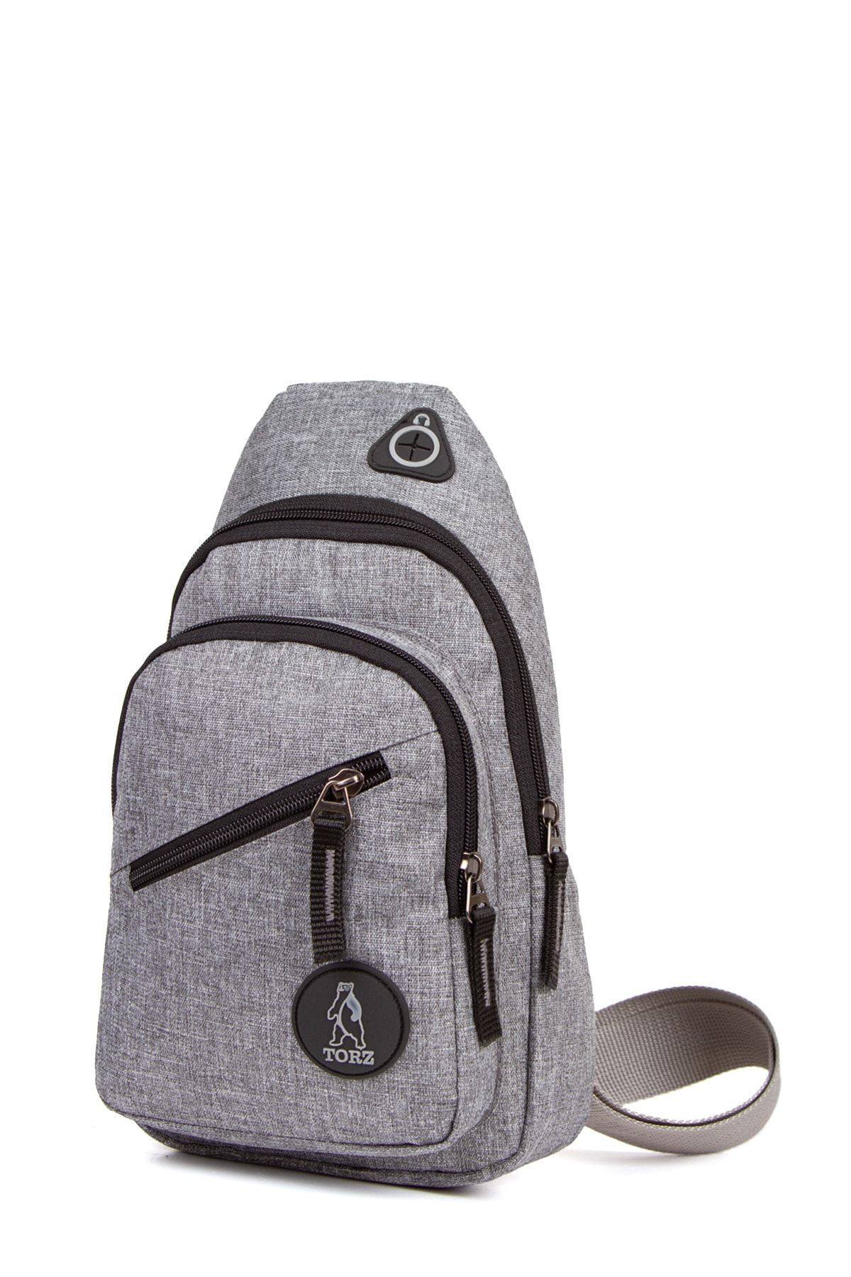 Torz  Kulaklık Çıkışlı Tek Kol Göğüs Çantası Günlük Mini Sırt Çanta - Görsel 3