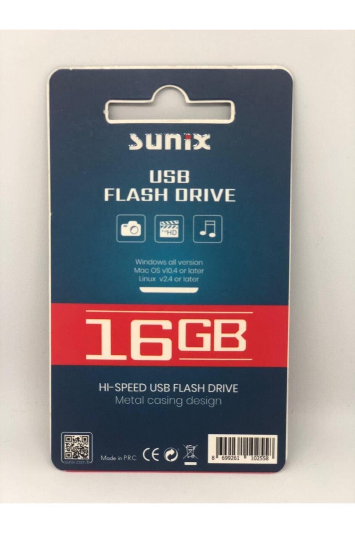 Sunıx 16gb Usb Metal Flash Bellek 2