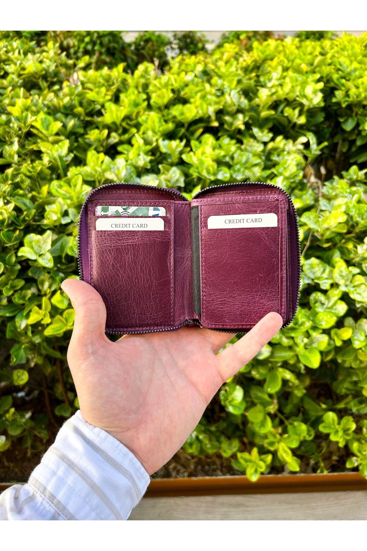 کیف پول مردانه بنفش Convolantis | GAMACV746662984028 اورجینال - تصویر 3