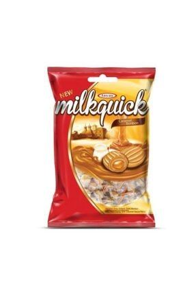 Milkquick Karamel Sosu Dolgulu Sütlü Bonbon Şekerleme 300gr. EMAS-Milkquick