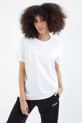 Unisex Beyaz Basic T-shirt 13035K