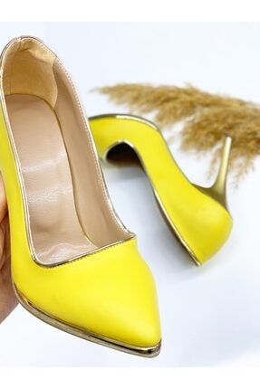 Kadın Sarı Topuklu Ayakkabı KSTAAA