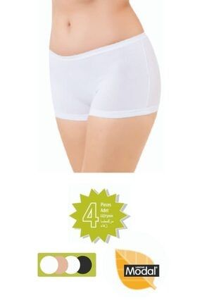 Underwear 2803-yh Kadın Modal Boxer Short (4'lü Paket) OZT2803-YH