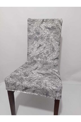 Damar Desenli Kadife Likralı Esnek Sandalye Kılıfı / Sandalye Örtüsü SHDMRL01