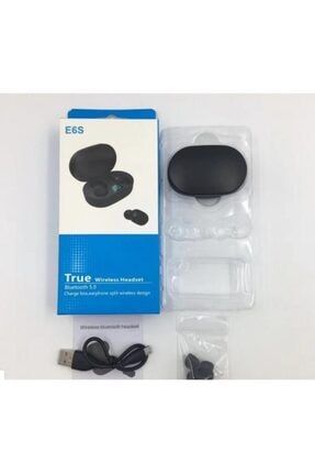 E6s True Wireless Bluetooth Kulaklık Çift Mikrofonlu Led Göstergeli PT001