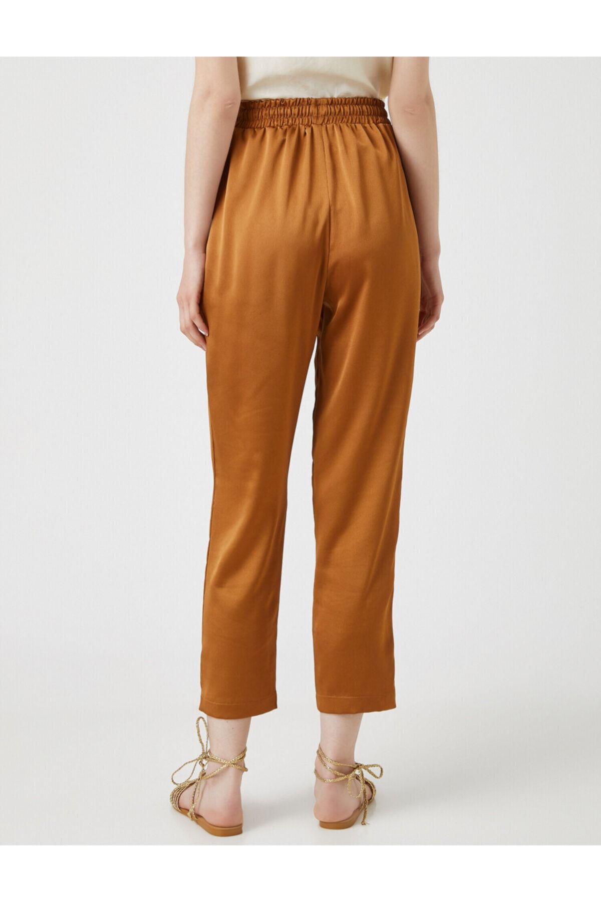 Koton-Women's Waist Tied Trousers 4
