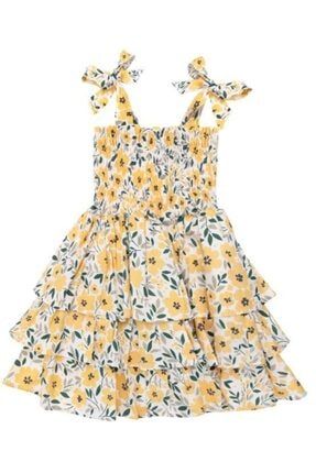 Jardin Magique Yellow Dress Kız Çocuk Elbise 3316