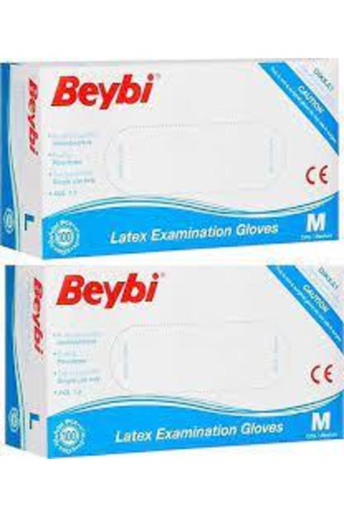 Beybi Muayene Eldiven Medium Pudralı Lateks 100lü Paket X 2 Paket