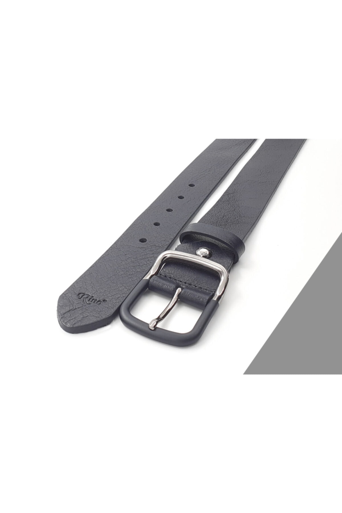 کمربند مردانه آبی سرمه ای Rino Deri | 003116-203 اورجینال - تصویر 2