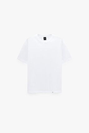 Unisex Beyaz Basic T-Shirt 00161