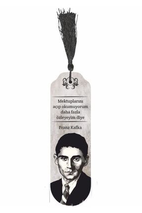 Franz Kafka Püsküllü Ahşap Ayraç 1750967540483