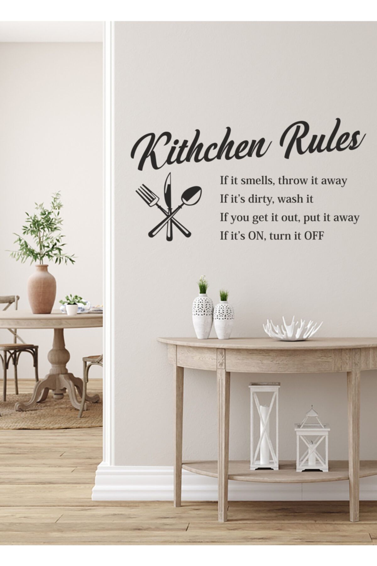 Sticker Sepetim-Kitchen Rules Kitchen Rules Wall Sticker 3