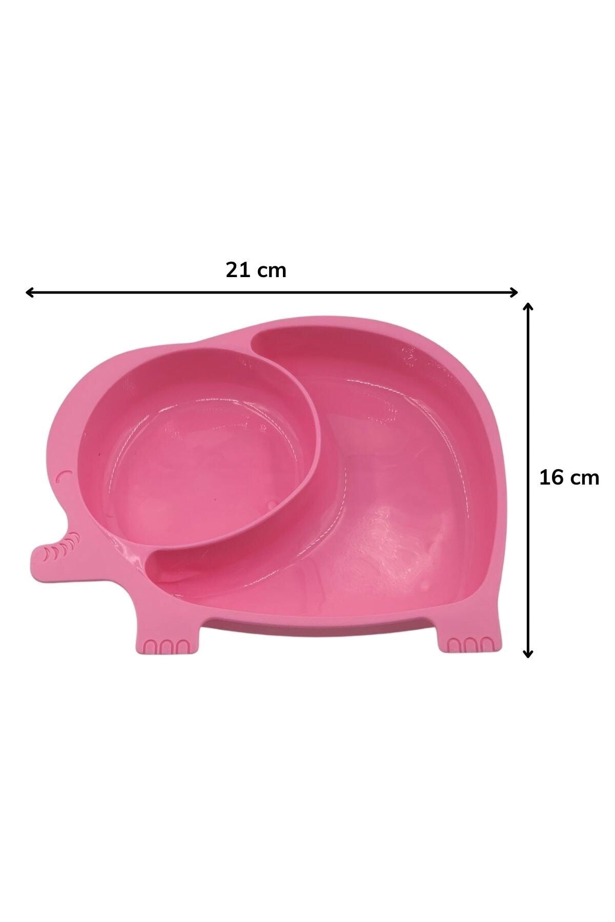 Buffer Bebek Ve Çocuk Için Sevimli Fil Model Desenli Yemek Bebek Mama Kabı Bölmeli Tabak fotoğrafı 4 (önizleme)