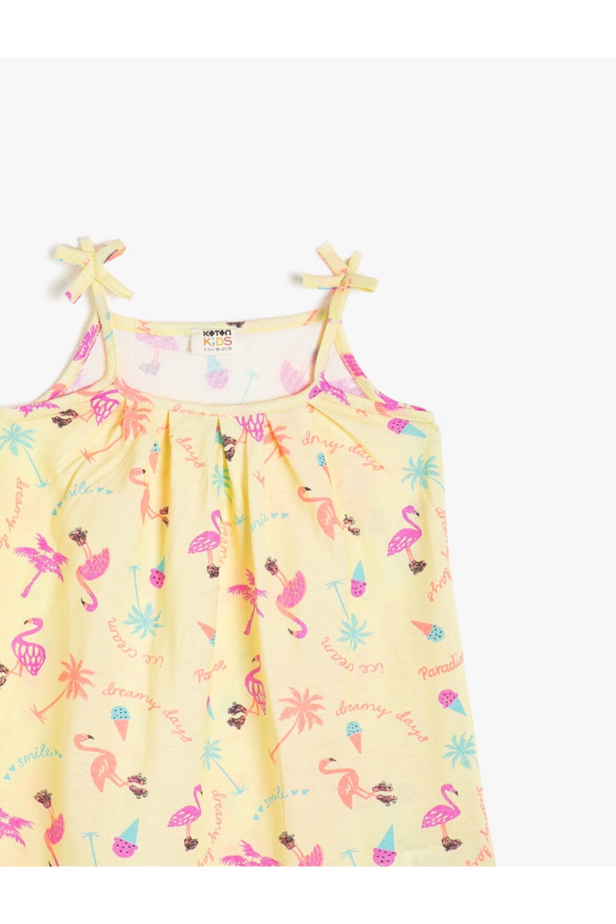 لباس مجلسی دخترانه زرد کوتونKoton | 0YKG87598OK اورجینال - تصویر 3